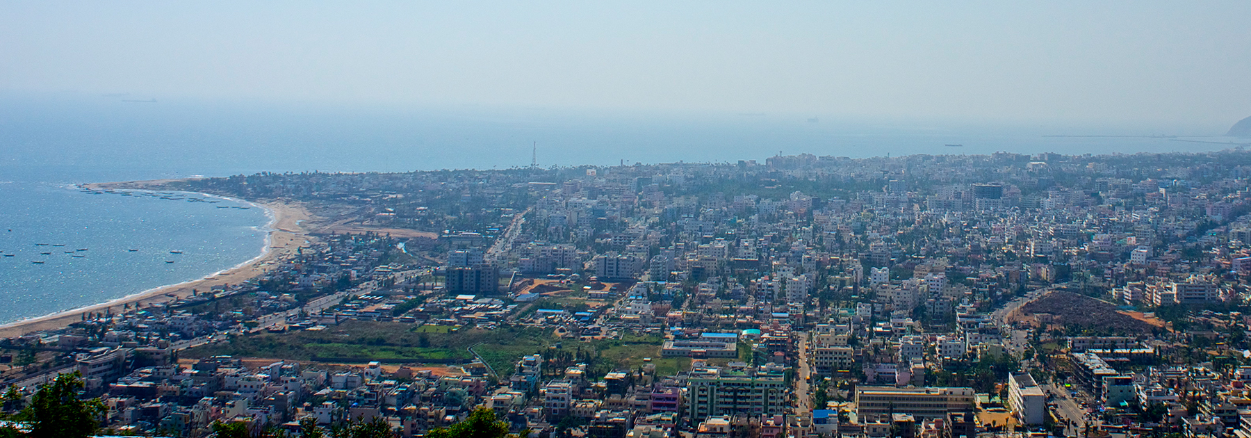 A view of Visakhapatnam from the city's Kailasagiri Park (Av9, licensed under CC BY-SA 4.0)